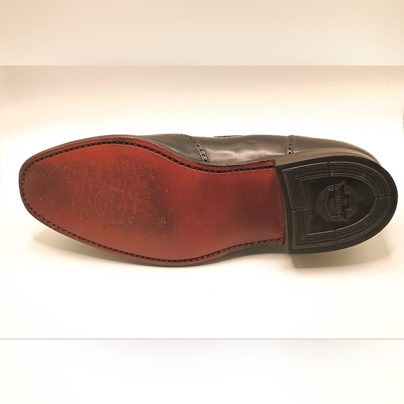 Florsheim Black Leather Tassel Wingtip Loafers Slip-On Size 8 1/2 D. - Picture 5 of 8